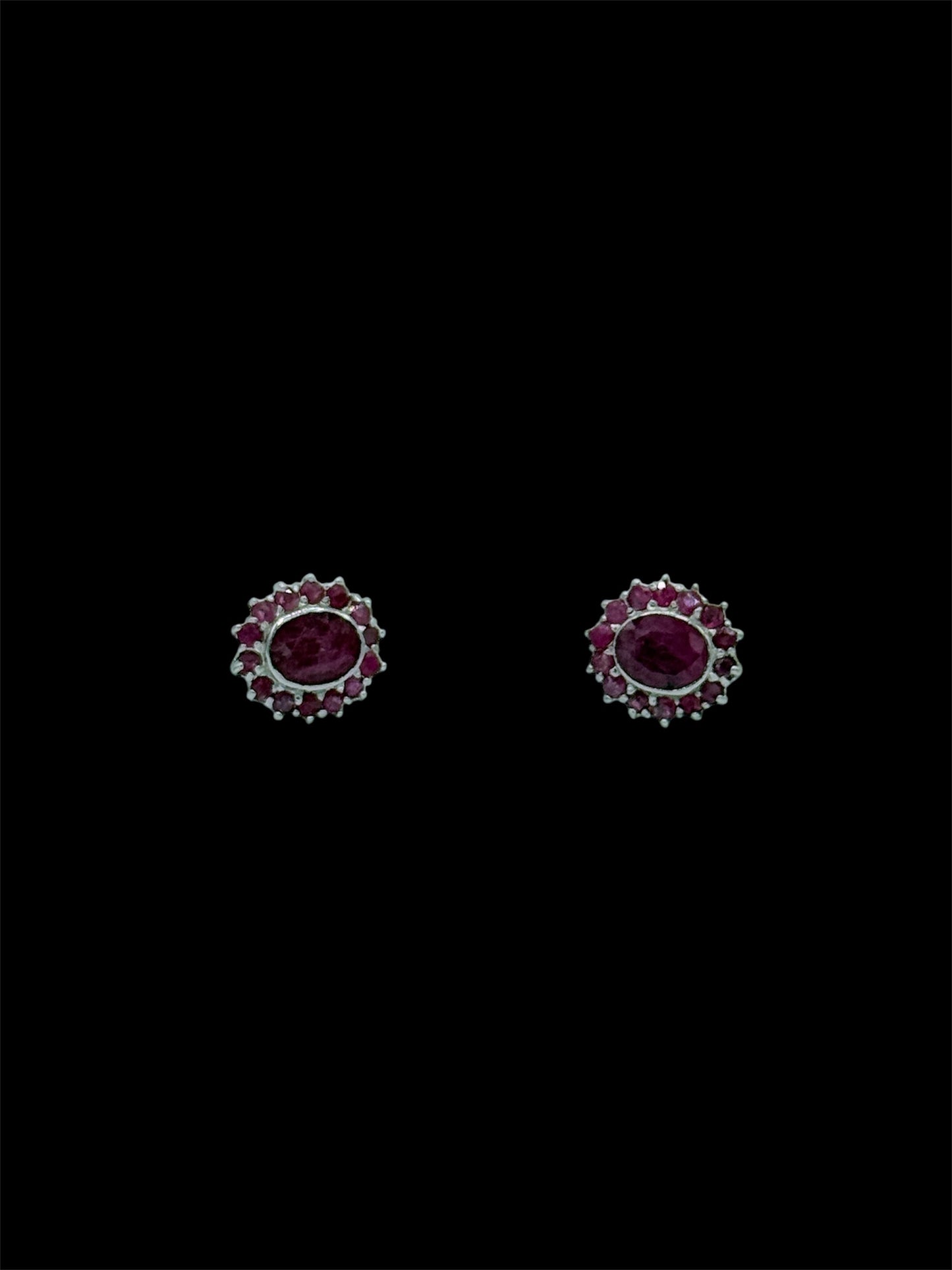 925 Sterling silver earrings inlaid