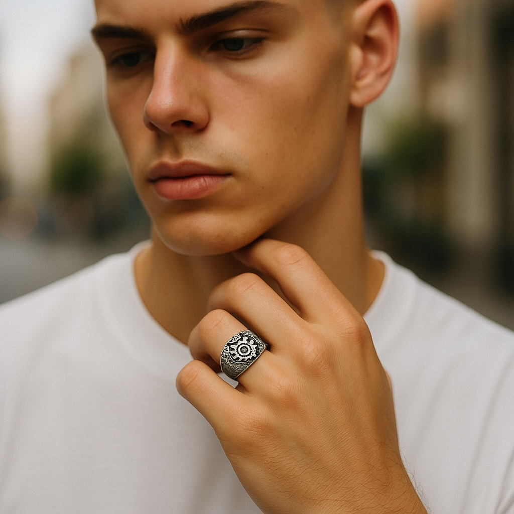 925 Sterling Silver unisex ring