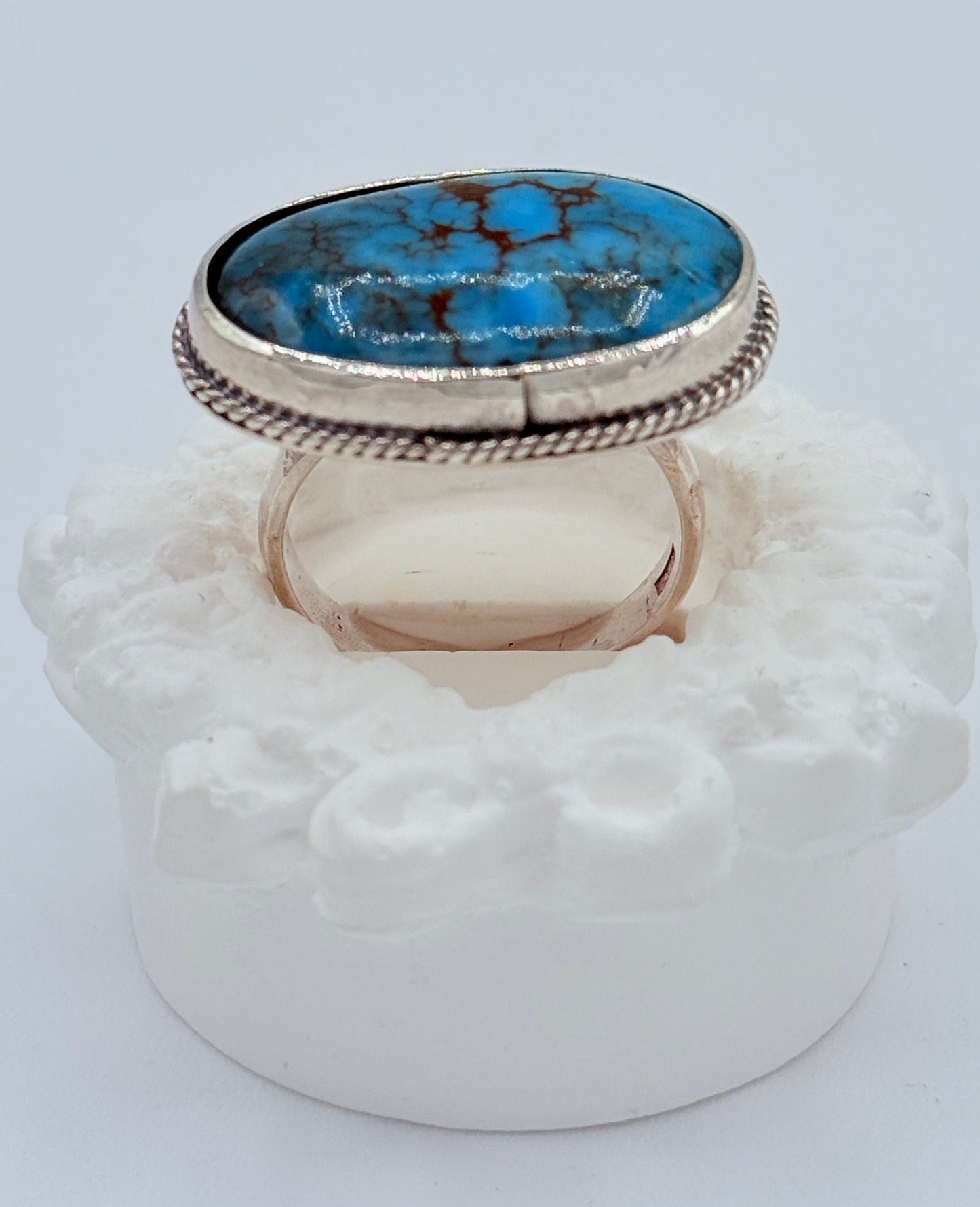 925 Sterling Silver, Natural Egyptian turquoise