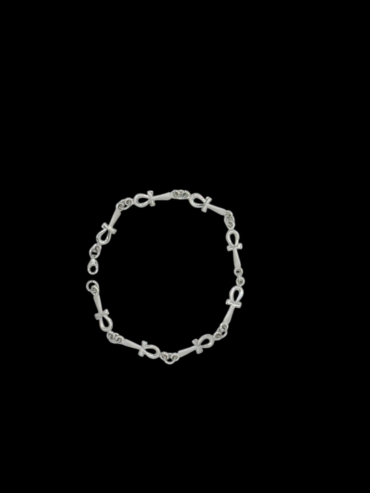 925 Sterling Silver bracelet Ankh