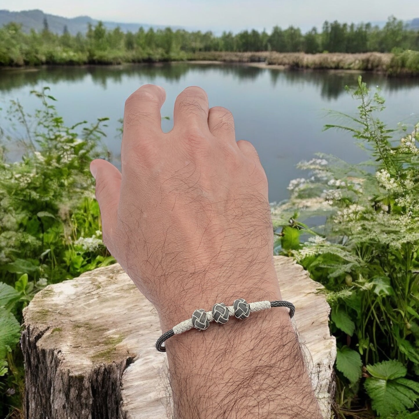 925 Sterling silver male bracelet