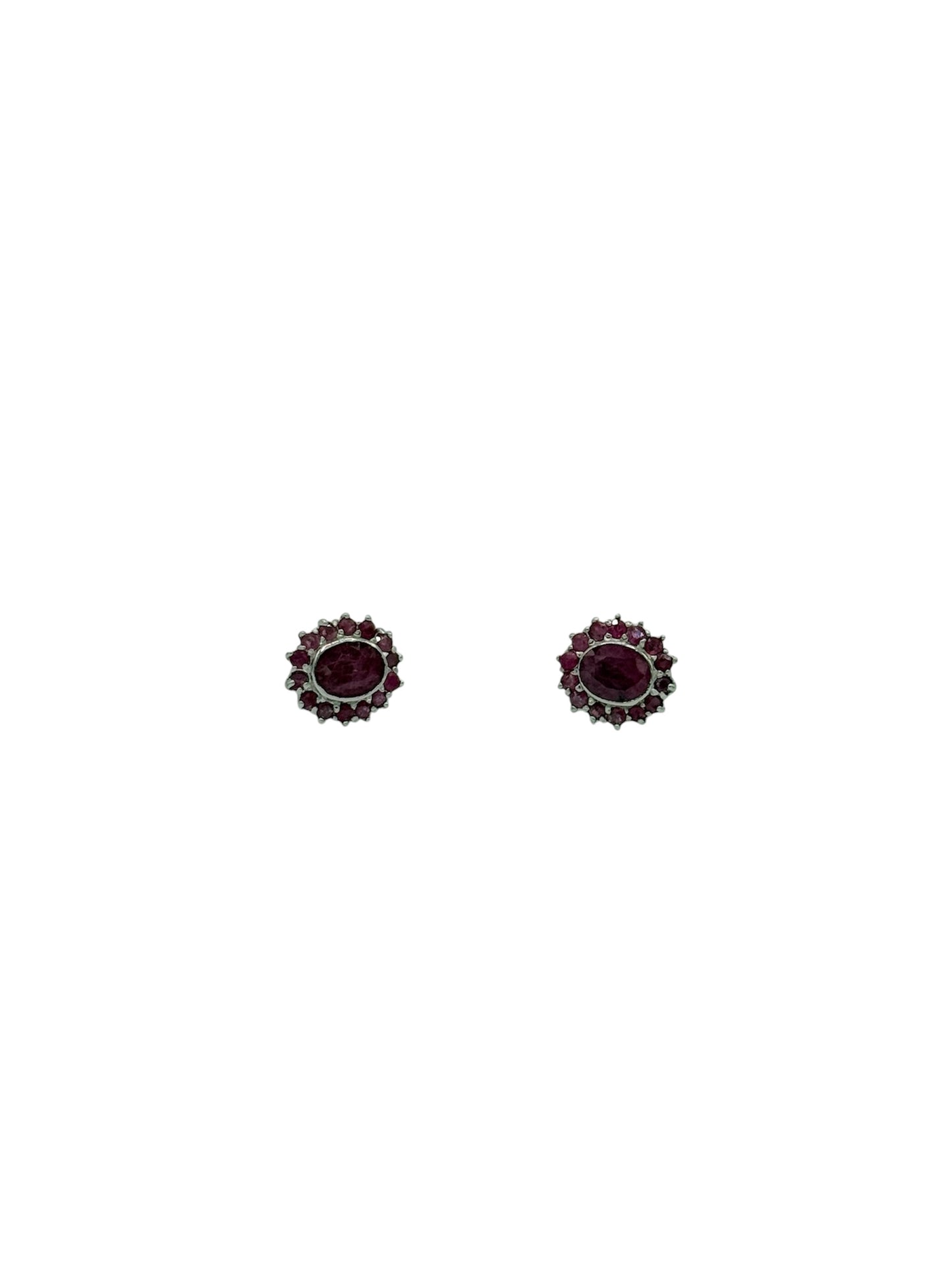 925 Sterling silver earrings inlaid