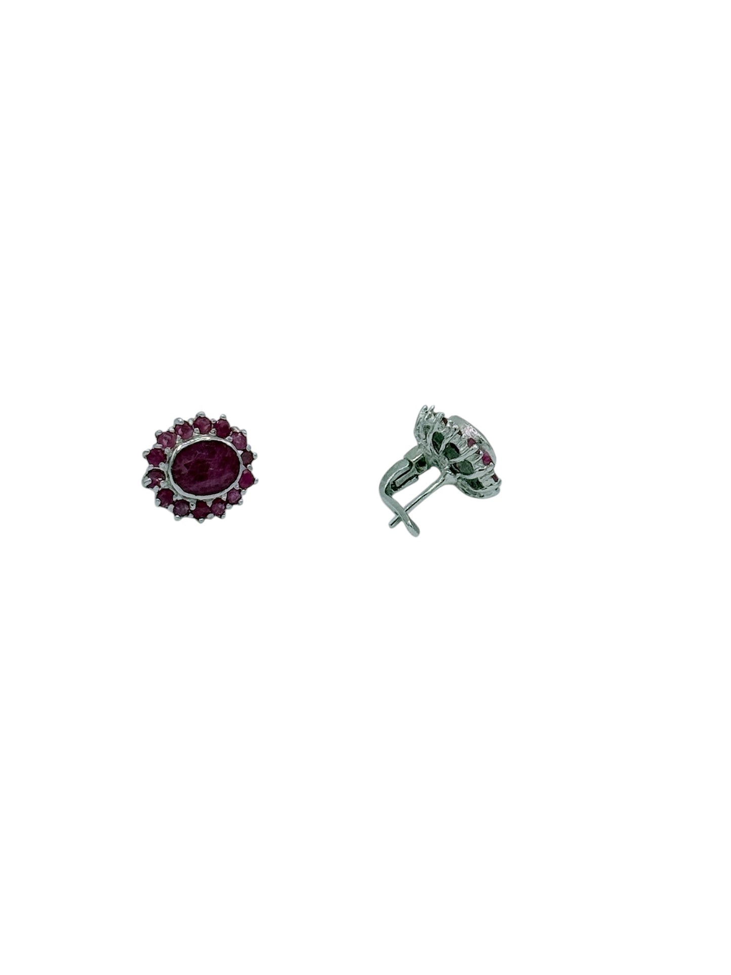 925 Sterling silver earrings inlaid