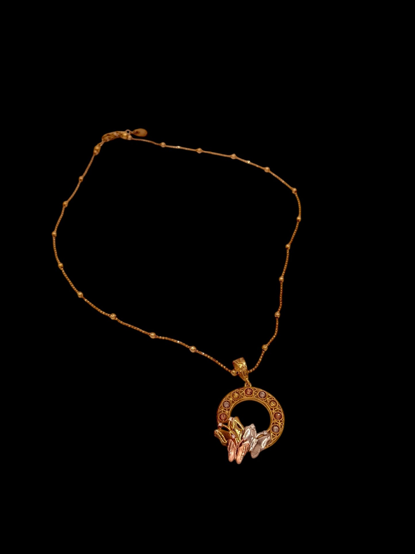 18k gold plated 925 Sterling silver Pendant Necklace