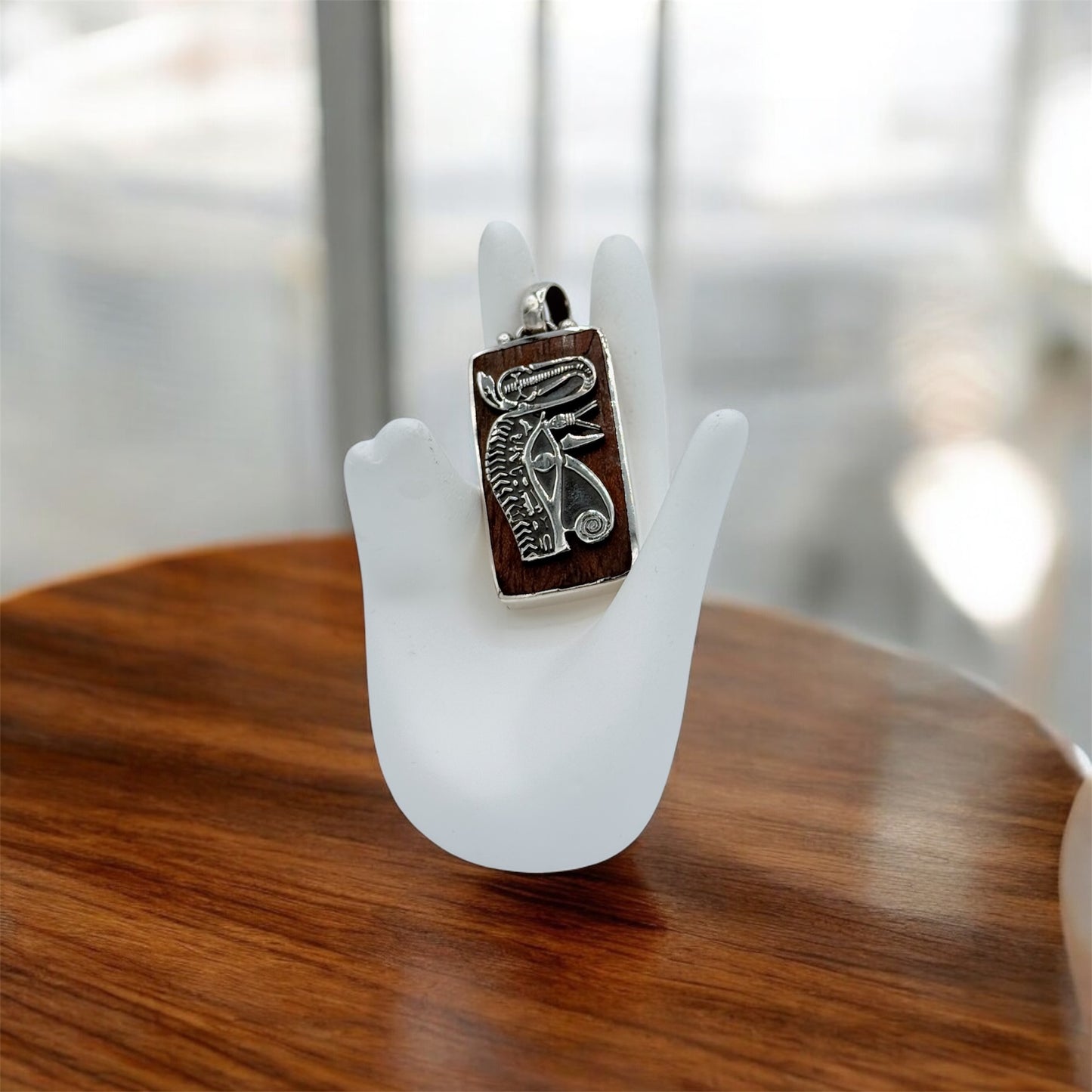 Ancient pharaoh Horus's eye with copra