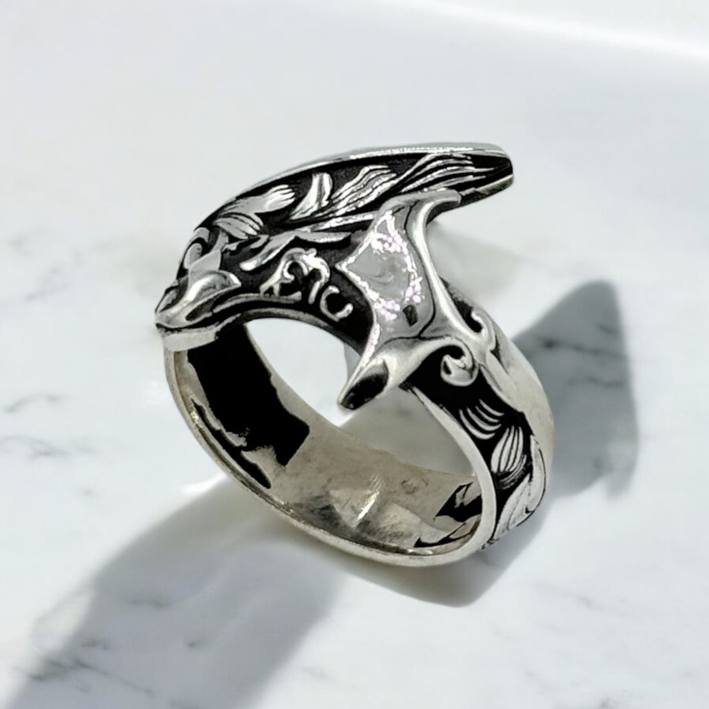 925 Sterling silver ring, sword style