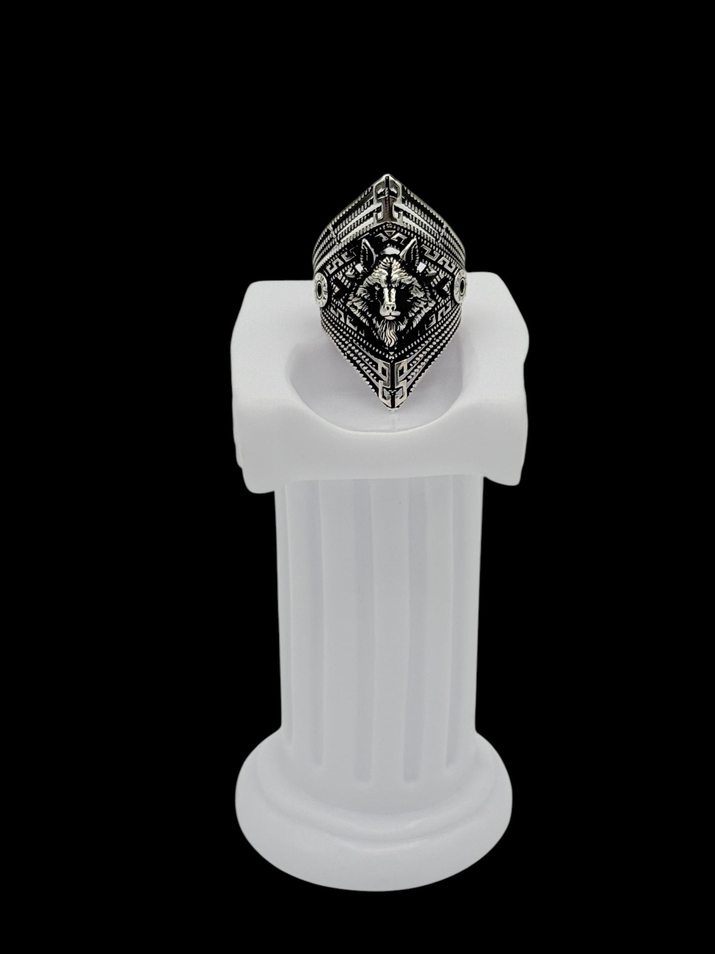 925 Sterling Silver ring, Wolf head Turkish famous brand MYPAT