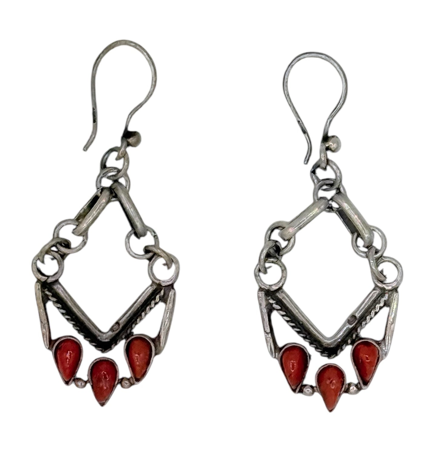 Sterling silver old earrings