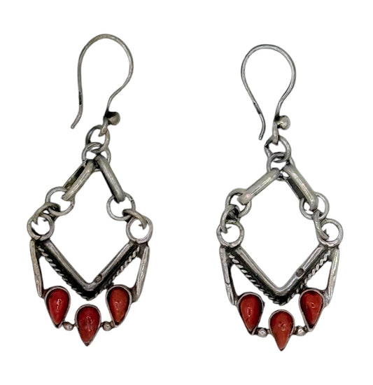 Sterling silver old earrings
