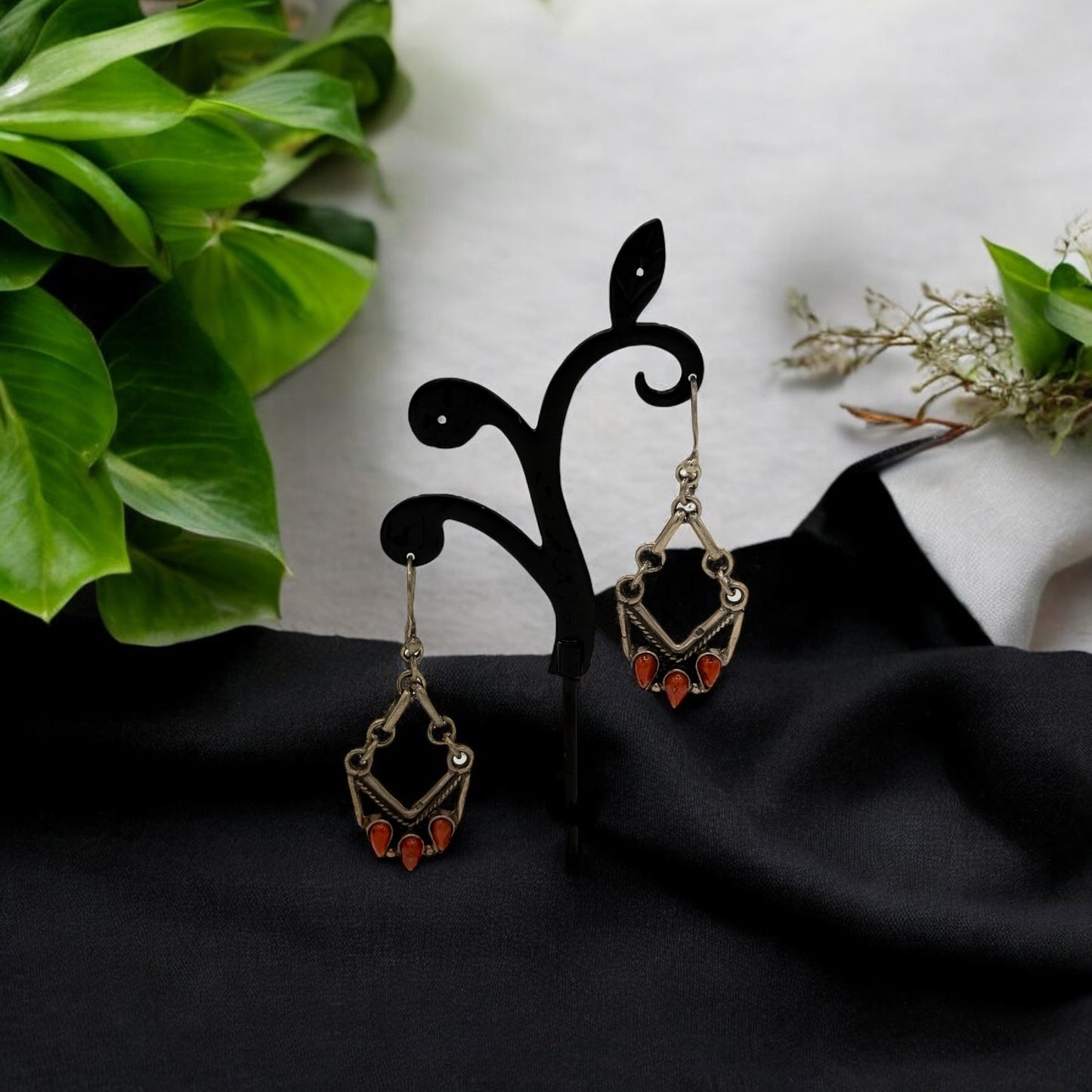 Sterling silver old earrings