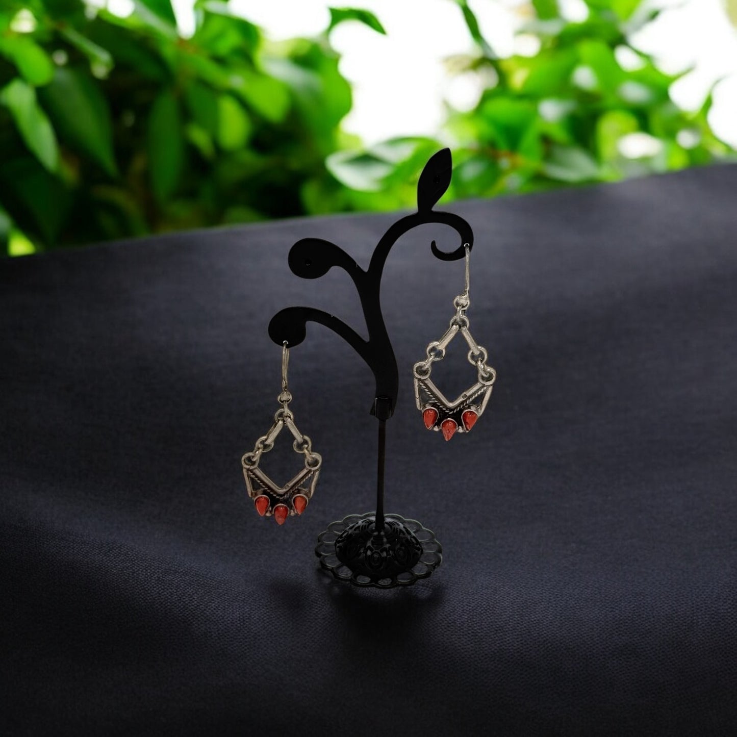 Sterling silver old earrings