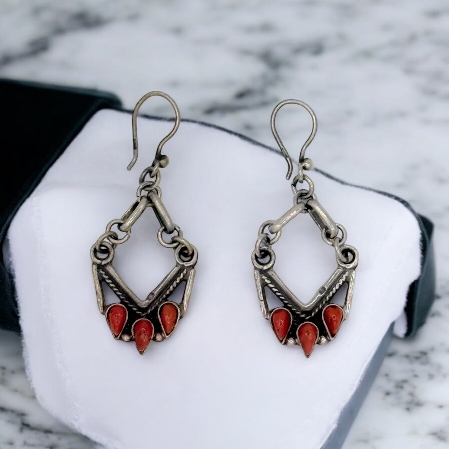 Sterling silver old earrings