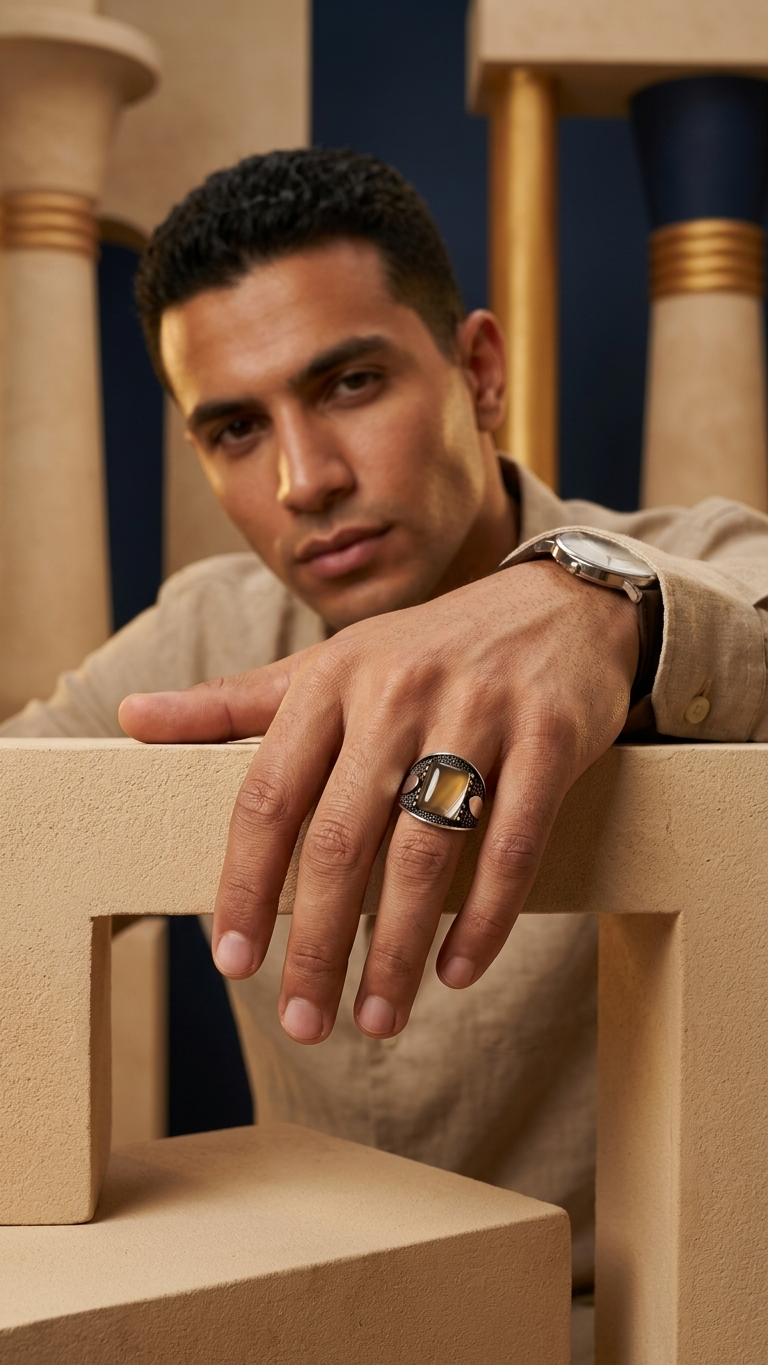 Sterling silver men ring