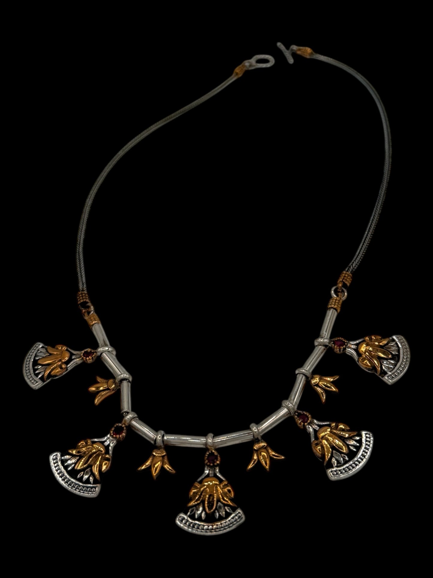 925 Sterling silver,mixed with copper,Copper is gold plated