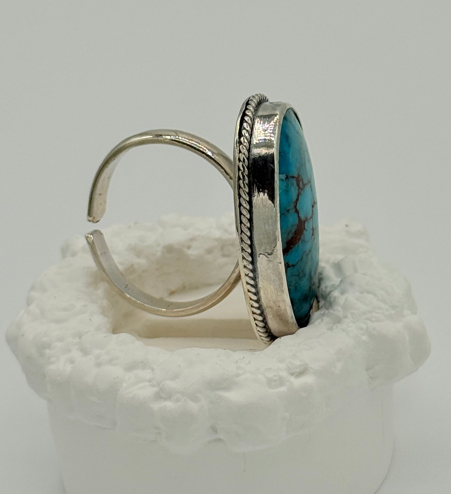 925 Sterling Silver, Natural Egyptian turquoise