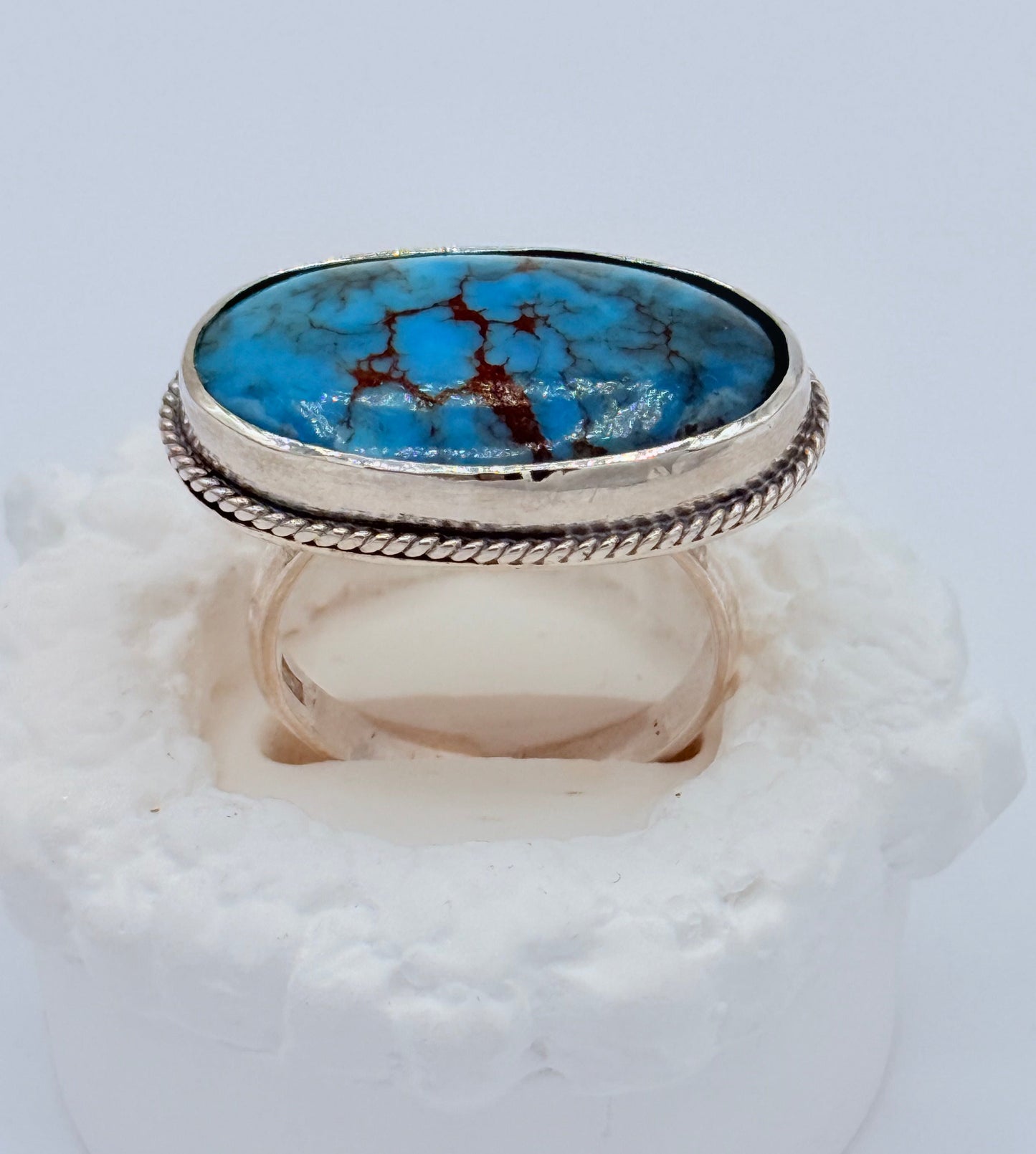 925 Sterling Silver, Natural Egyptian turquoise